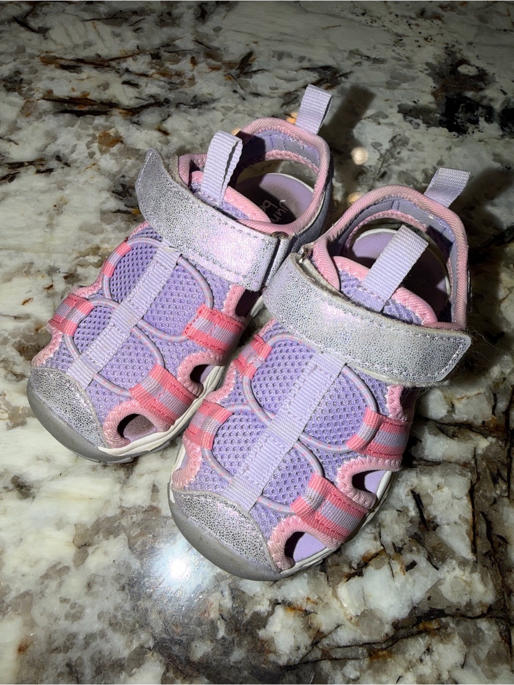 jumping beans Lavender and Pink Kids Sport Sandals